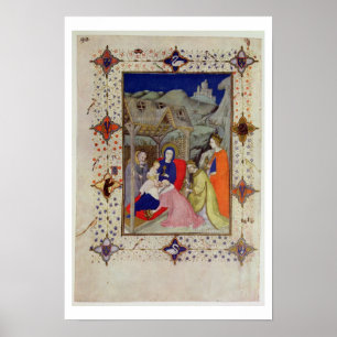 MS 11060-11061 Hours of Notre Dame: Sexte, Adorati Poster