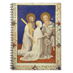 MS 11060-11061 John, Duc de Berry on his knees bet Notebook