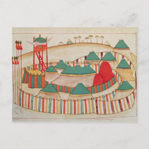 Ms 1671 The Imperial Camp, c.1580 Postcard