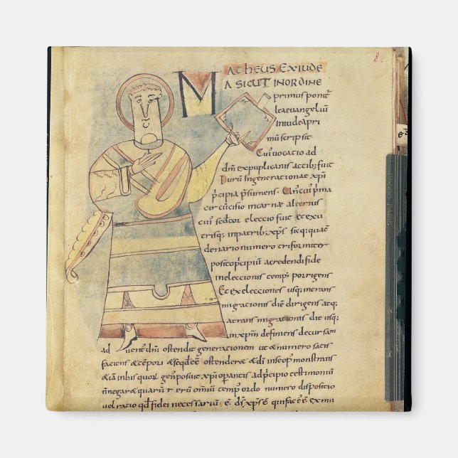 Ms 18 f.8 St. Matthew the Evangelist Magnet (Front)
