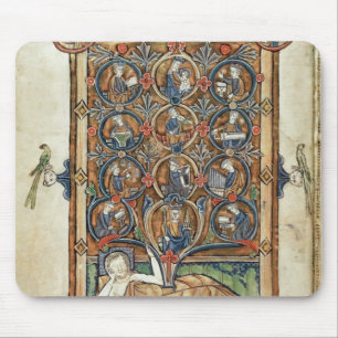 Ms 21926 The Tree of Jesse from a psalter Mouse Pad