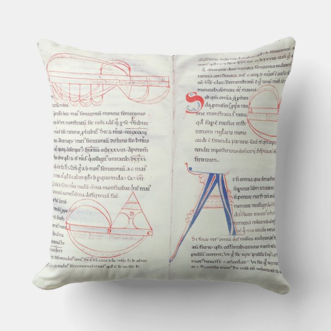 Ms 237 f.47-48 Musical intervals from Boetius's Mu Cushion (Front)