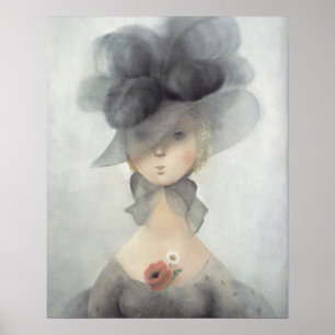 Ms. 2597 Desire kneels in front of Honour implorin Poster
