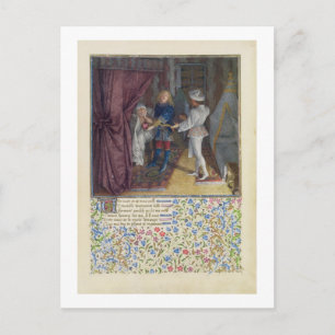 Ms. 2597 King Rene dreams: The God of Love steals Postcard