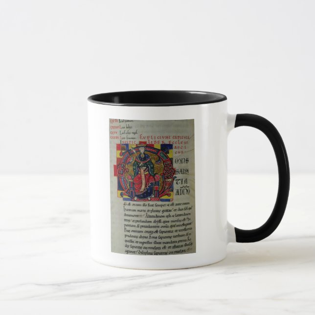 Ms 2 fol.8 Historiated initial 'O' depicting a fig Mug (Right)