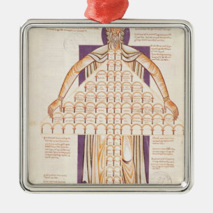 Ms 354 fol.256v Tree of Consanguinity Metal Tree Decoration