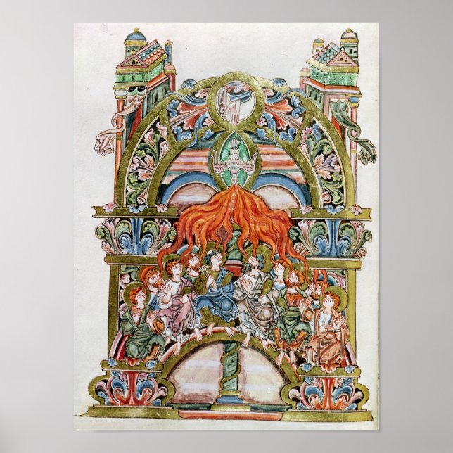 Ms 369  f.29v Pentecost Poster (Front)