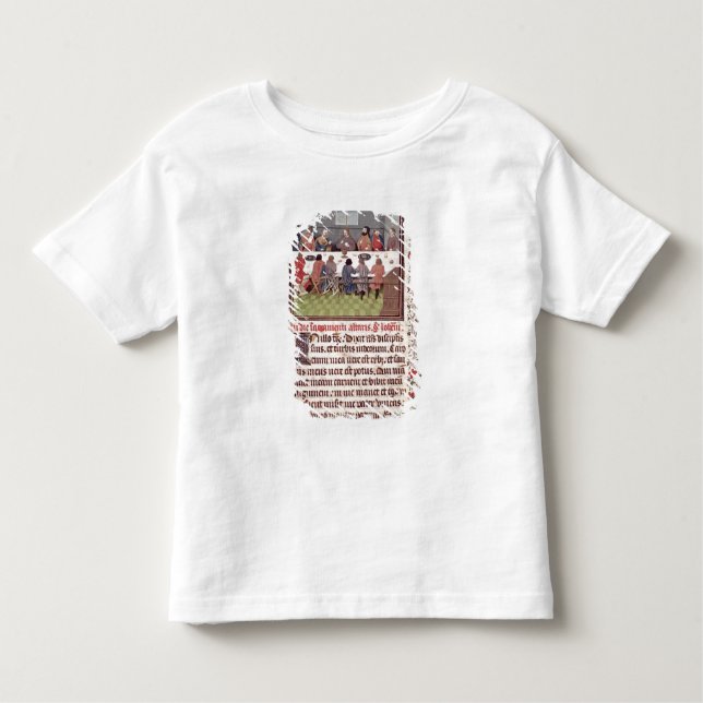 Ms 370 fol.184 The Last Supper Toddler T-Shirt (Front)