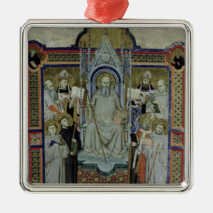 Ms 501 St. Benedict (vellum) Metal Tree Decoration