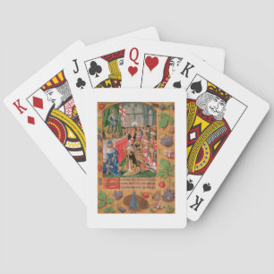 Ms Add 25698 f.3 Illuminated page from a Book of H Playing Cards