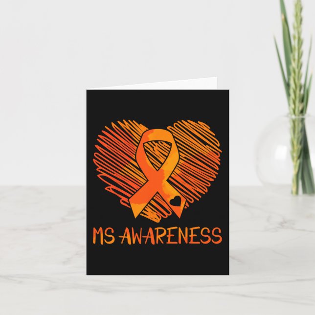 Ms Awareness Multiple Sclerosis Awareness  Card (Front)