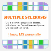 MS Awareness Stickers for Multiple Sclerosis