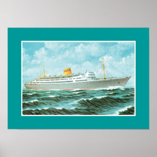 MS Bergensfjord at Sea Poster