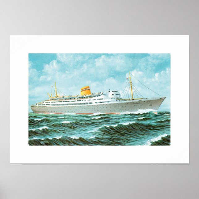 MS Bergensfjord at Sea Poster (Front)