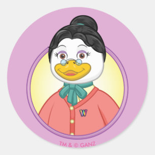 Ms. Birdy Classic Round Sticker