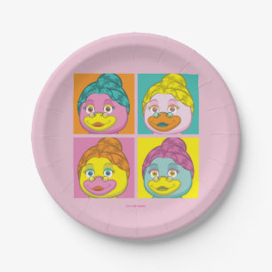 Ms. Birdy Pop Art Paper Plate