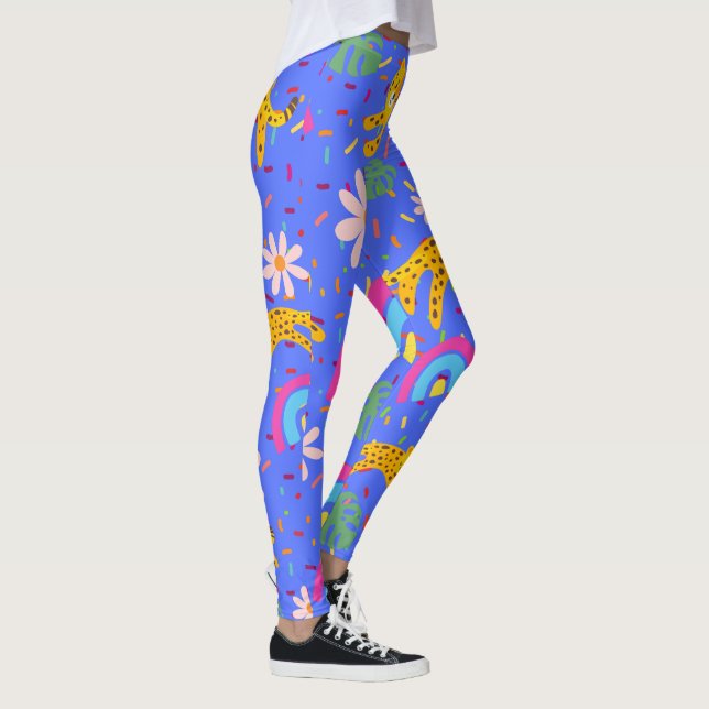Ms.Cheetah Confetti leggings (Right)