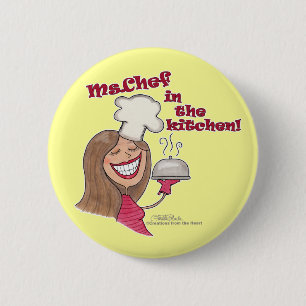Ms.Chef in the kitchen 6 Cm Round Badge