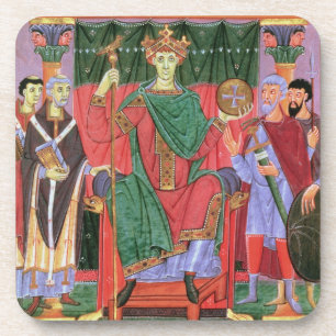 Ms Cim.4453 f.42r Holy Roman Emperor Otto III Enth Coaster