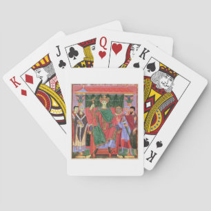 Ms Cim.4453 f.42r Holy Roman Emperor Otto III Enth Playing Cards