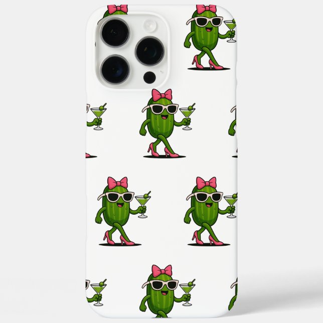 Ms. Cucumber Chic Case-Mate iPhone Case (Back)