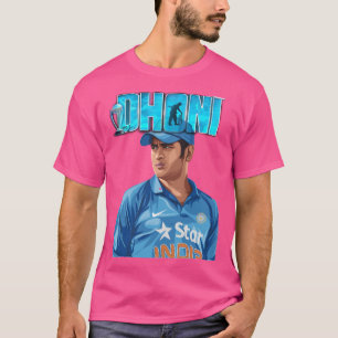 MS Dhoni king of indian cricket team T-Shirt