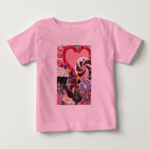 Ms. Elizabeth's Peppermint World Baby T-Shirt