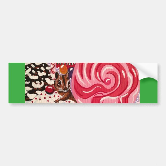"Ms Elizabeth's Peppermint World" Bumper Sticker (Front)