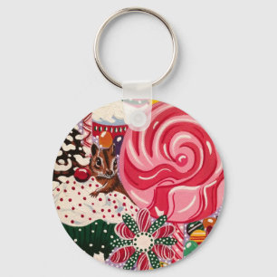 "Ms Elizabeth's Peppermint World" Key Ring
