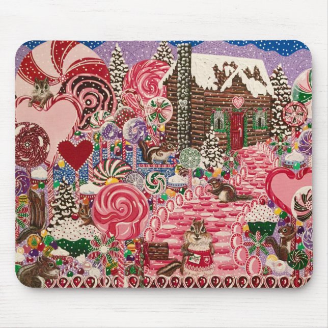 Ms. Elizabeth's Peppermint World Mouse Pad (Front)