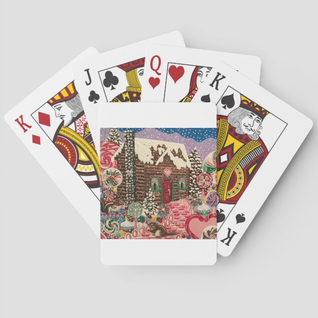 Ms. Elizabeth's Peppermint World Playing Cards (Back)