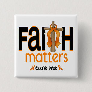 MS Faith Matters Cross 1 15 Cm Square Badge