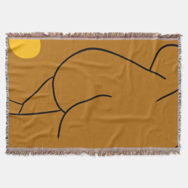 Ms. Fat Booty Throw Blanket (Front)