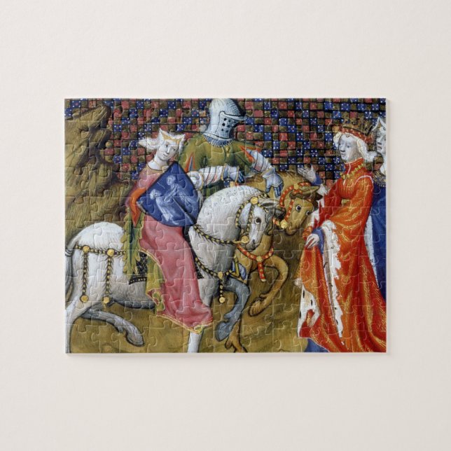 Ms Fr. 120 The Lady of the Lake Meeting Guinevere, Jigsaw Puzzle (Horizontal)