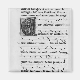 Ms.Fr 844 fol.138v Song by Blondel de Nesles Magnet