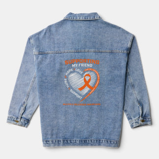 Ms Friend Multiple Sclerosis Women Ms Awareness   Denim Jacket