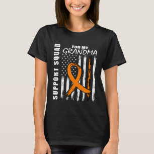 MS Grandma Multiple Sclerosis Awareness US Flag Fa T-Shirt