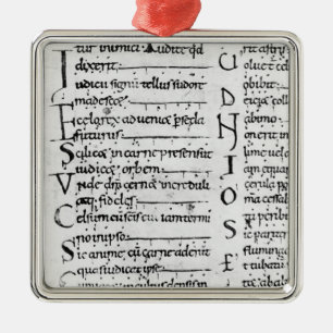 Ms. Latin Lectionary Metal Tree Decoration