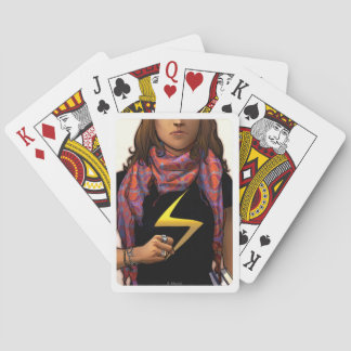 Ms. Marvel Comic Cover #1 Playing Cards