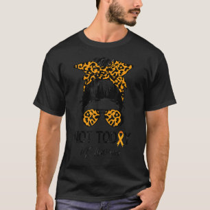 Ms Multiple Sclerosis Awareness Messy Bun Ms Warri T-Shirt