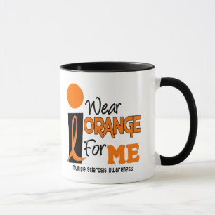 MS Multiple Sclerosis I Wear Orange For ME 9 Mug