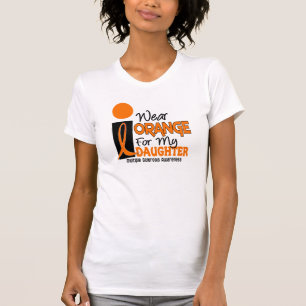MS Multiple Sclerosis Orange For My Daughter T-Shirt