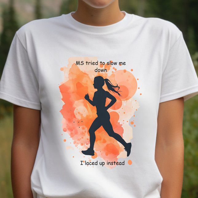 MS, multiple sclerosis warrior runner gift Tri-Blend Shirt (Creator Uploaded)