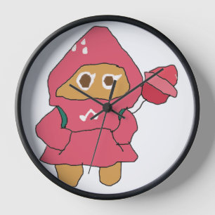 Ms Paint cookie run strawberry cookie Clock