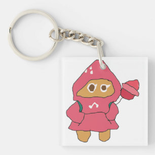 Ms Paint cookie run strawberry cookie Key Ring