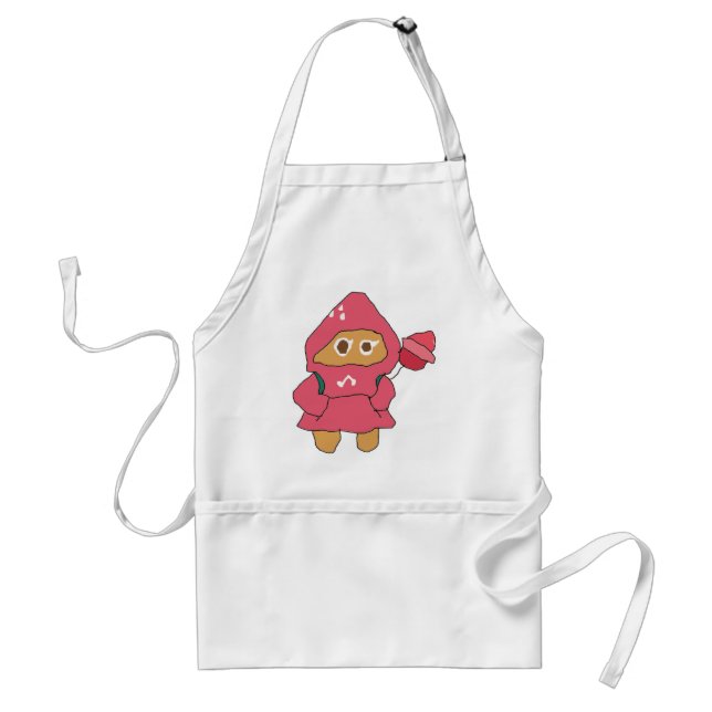 Ms Paint cookie run strawberry cookie Standard Apron (Front)