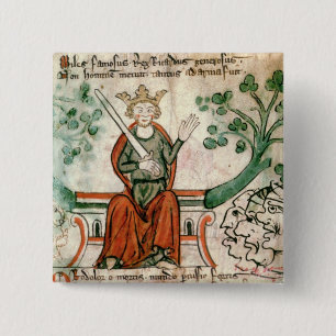 Ms Royal 20 A11 Richard I (1157-99) (The Lion-Hea 15 Cm Square Badge