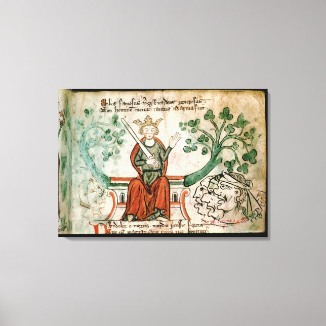 Ms Royal 20 A11  Richard I (1157-99) (The Lion-Hea Canvas Print (Front)