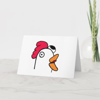 Ms. Rude Chicken Head Card