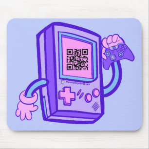 ms.sniperprincess mouse pad with QR code